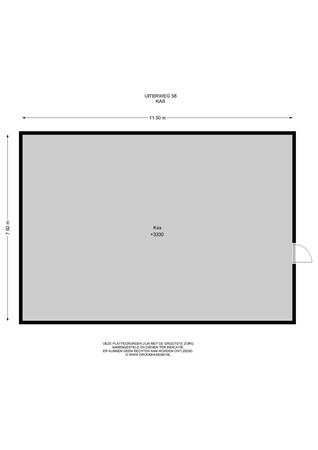Floorplan - Uiterweg 58, 1431 AP Aalsmeer